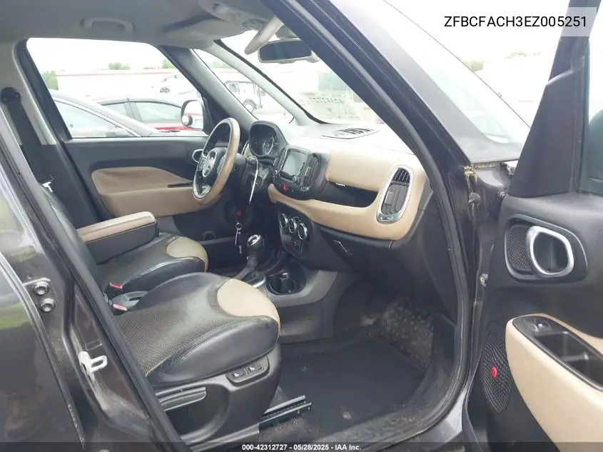 2014 Fiat 500L Lounge VIN: ZFBCFACH3EZ005251 Lot: 42312727
