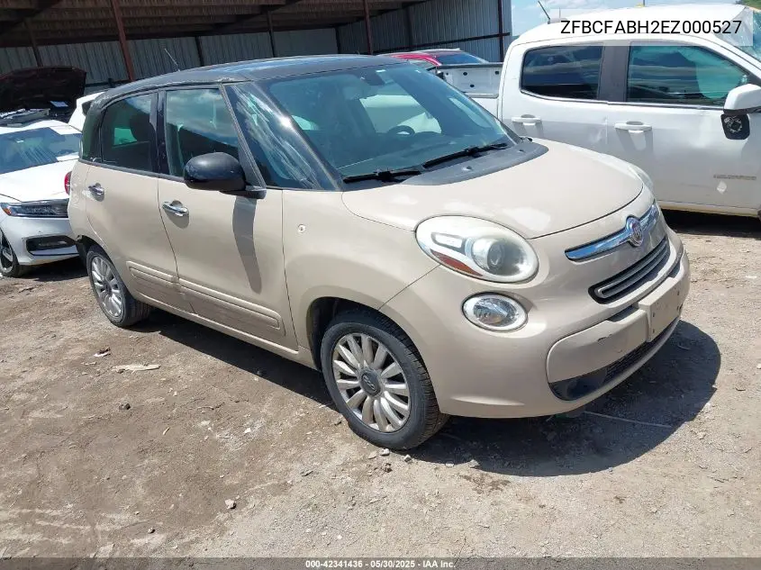 2014 Fiat 500L Easy VIN: ZFBCFABH2EZ000527 Lot: 42341436