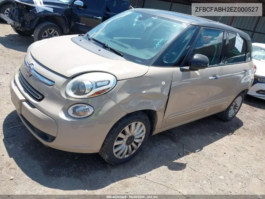 2014 Fiat 500L Easy VIN: ZFBCFABH2EZ000527 Lot: 42341436