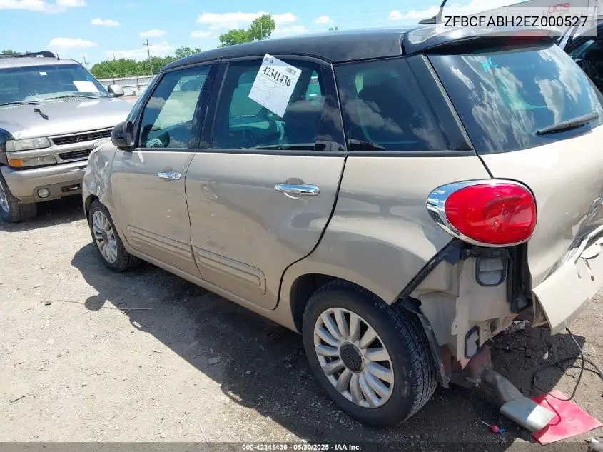2014 Fiat 500L Easy VIN: ZFBCFABH2EZ000527 Lot: 42341436