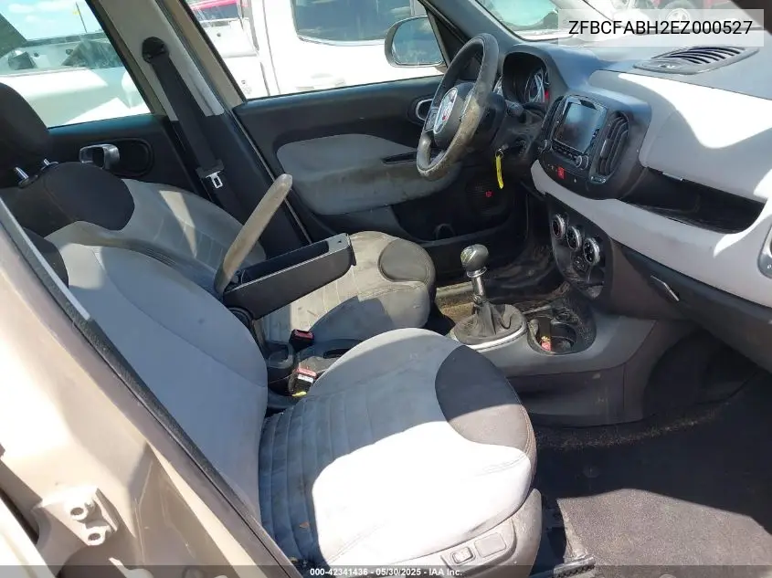 2014 Fiat 500L Easy VIN: ZFBCFABH2EZ000527 Lot: 42341436