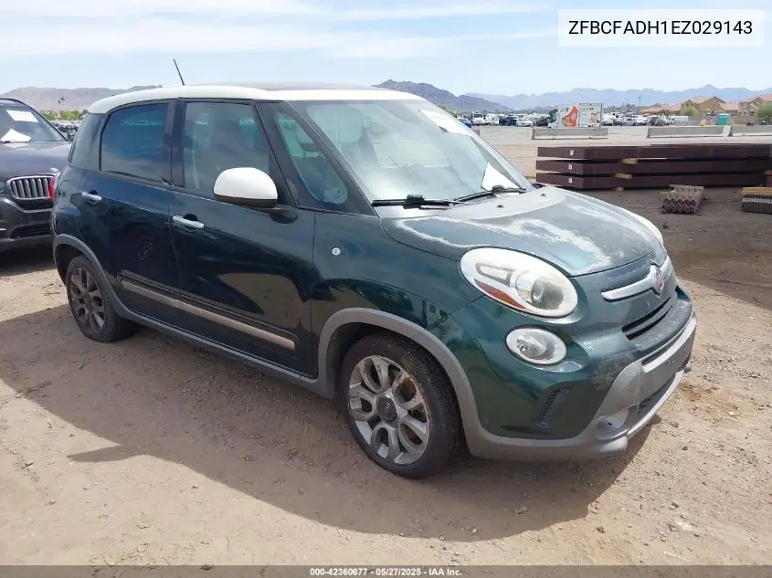 2014 Fiat 500L Trekking VIN: ZFBCFADH1EZ029143 Lot: 42360677