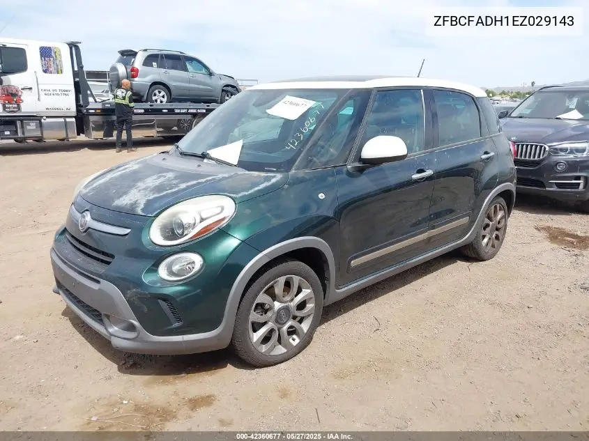 2014 Fiat 500L Trekking VIN: ZFBCFADH1EZ029143 Lot: 42360677