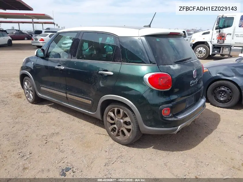 2014 Fiat 500L Trekking VIN: ZFBCFADH1EZ029143 Lot: 42360677