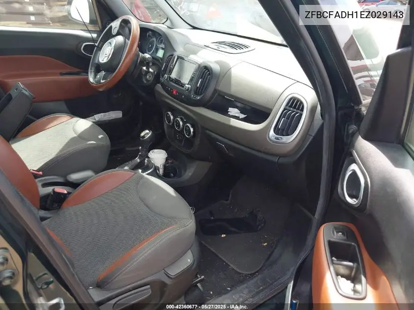 2014 Fiat 500L Trekking VIN: ZFBCFADH1EZ029143 Lot: 42360677