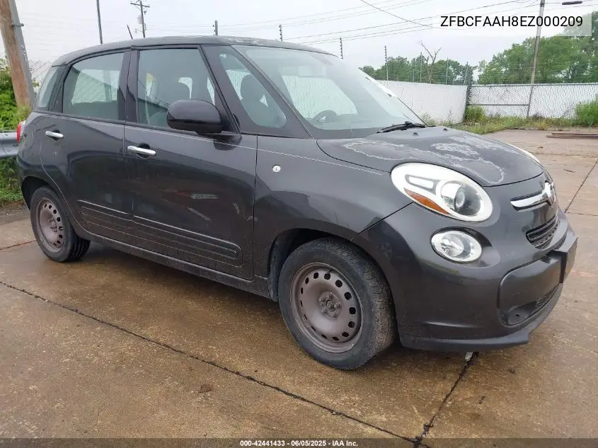 2014 Fiat 500L Pop VIN: ZFBCFAAH8EZ000209 Lot: 42441433