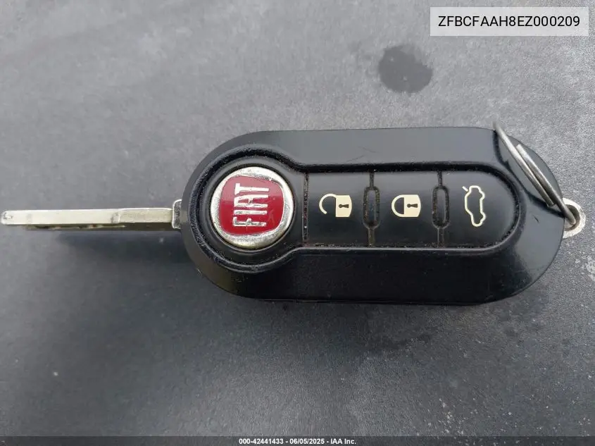 2014 Fiat 500L Pop VIN: ZFBCFAAH8EZ000209 Lot: 42441433