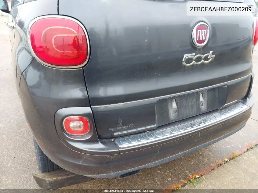 2014 Fiat 500L Pop VIN: ZFBCFAAH8EZ000209 Lot: 42441433