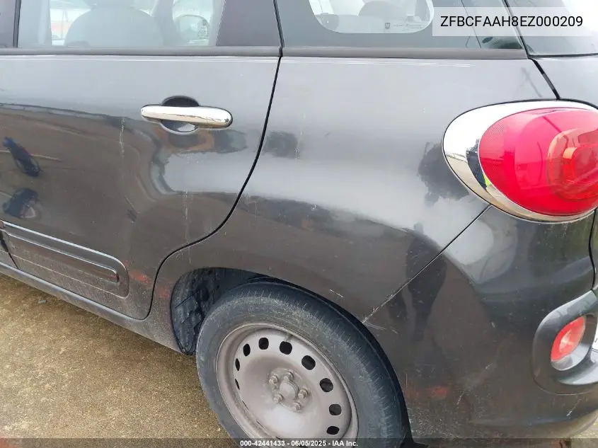 2014 Fiat 500L Pop VIN: ZFBCFAAH8EZ000209 Lot: 42441433