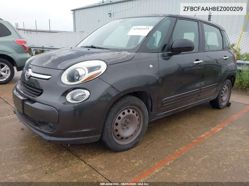 2014 Fiat 500L Pop VIN: ZFBCFAAH8EZ000209 Lot: 42441433