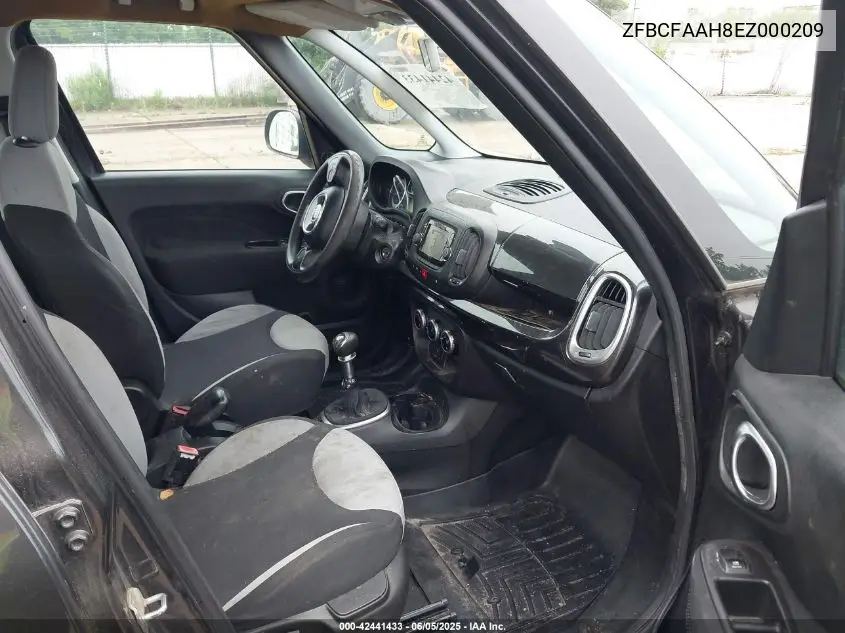 2014 Fiat 500L Pop VIN: ZFBCFAAH8EZ000209 Lot: 42441433