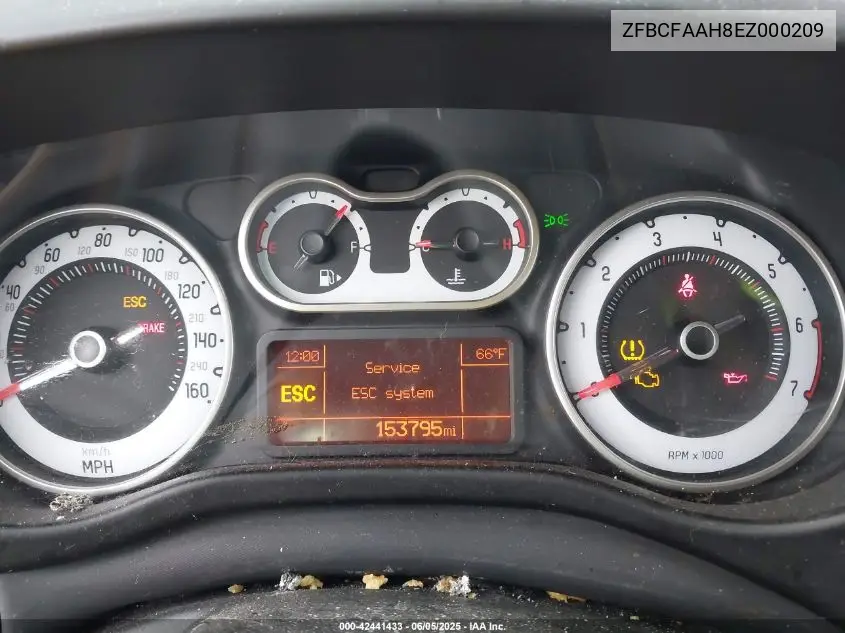 2014 Fiat 500L Pop VIN: ZFBCFAAH8EZ000209 Lot: 42441433