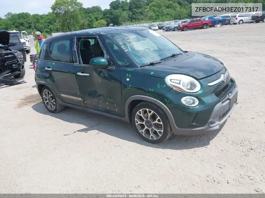 2014 Fiat 500L Trekking VIN: ZFBCFADH3EZ017317 Lot: 42450476