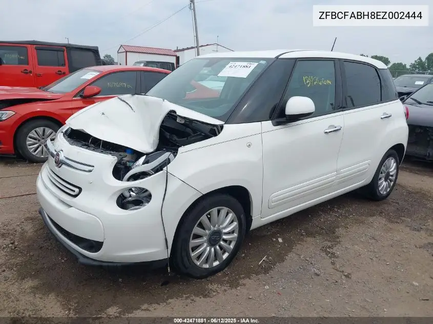 2014 Fiat 500L Easy VIN: ZFBCFABH8EZ002444 Lot: 42471881