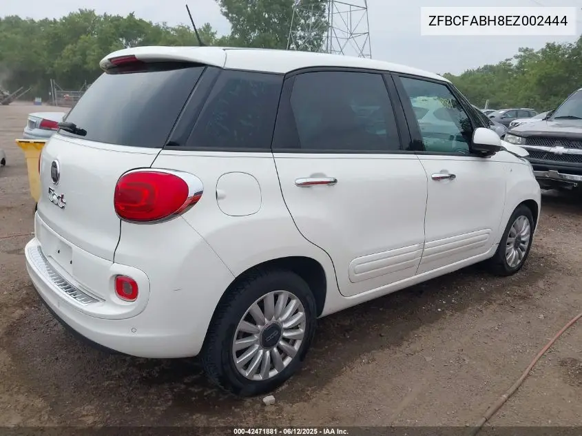 2014 Fiat 500L Easy VIN: ZFBCFABH8EZ002444 Lot: 42471881