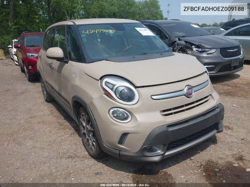 2014 Fiat 500L Trekking VIN: ZFBCFADHOEZ009188 Lot: 42479899