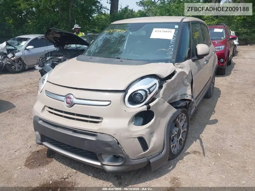 2014 Fiat 500L Trekking VIN: ZFBCFADHOEZ009188 Lot: 42479899