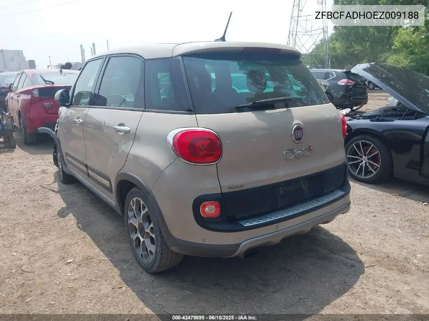 2014 Fiat 500L Trekking VIN: ZFBCFADHOEZ009188 Lot: 42479899