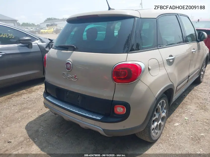 2014 Fiat 500L Trekking VIN: ZFBCFADHOEZ009188 Lot: 42479899