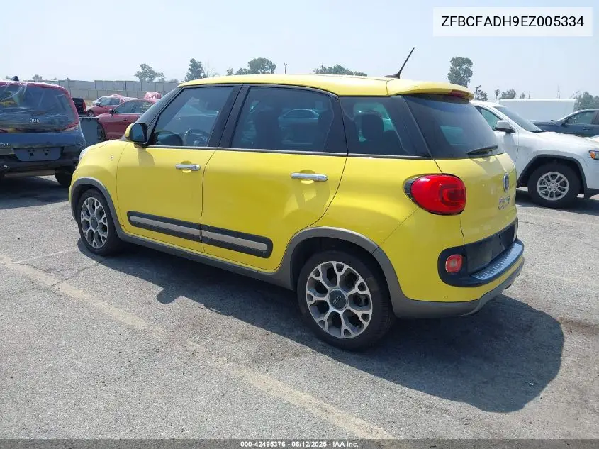 2014 Fiat 500L Trekking VIN: ZFBCFADH9EZ005334 Lot: 42495376