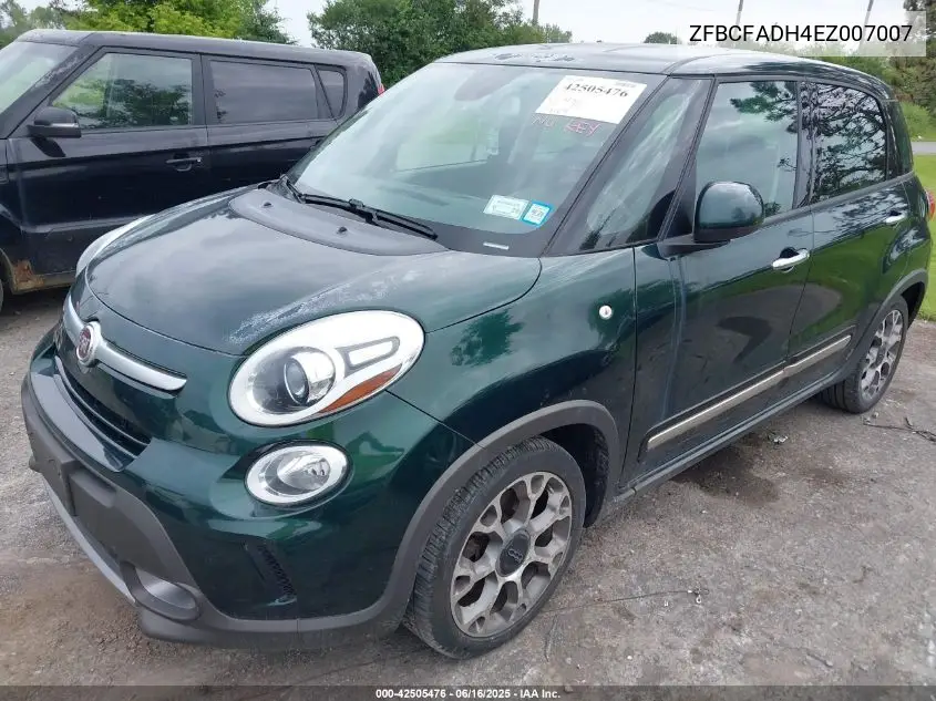 2014 Fiat 500L Trekking VIN: ZFBCFADH4EZ007007 Lot: 42505476