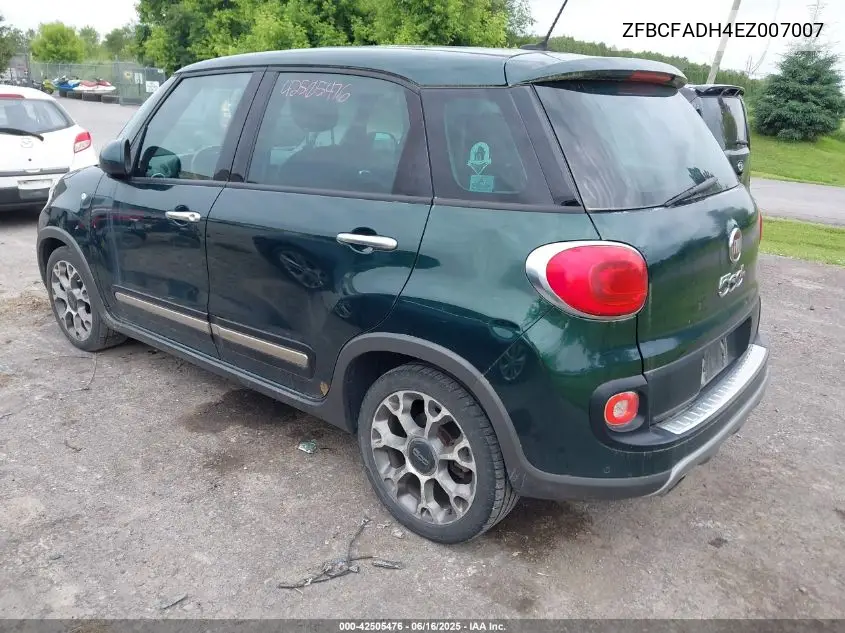 2014 Fiat 500L Trekking VIN: ZFBCFADH4EZ007007 Lot: 42505476