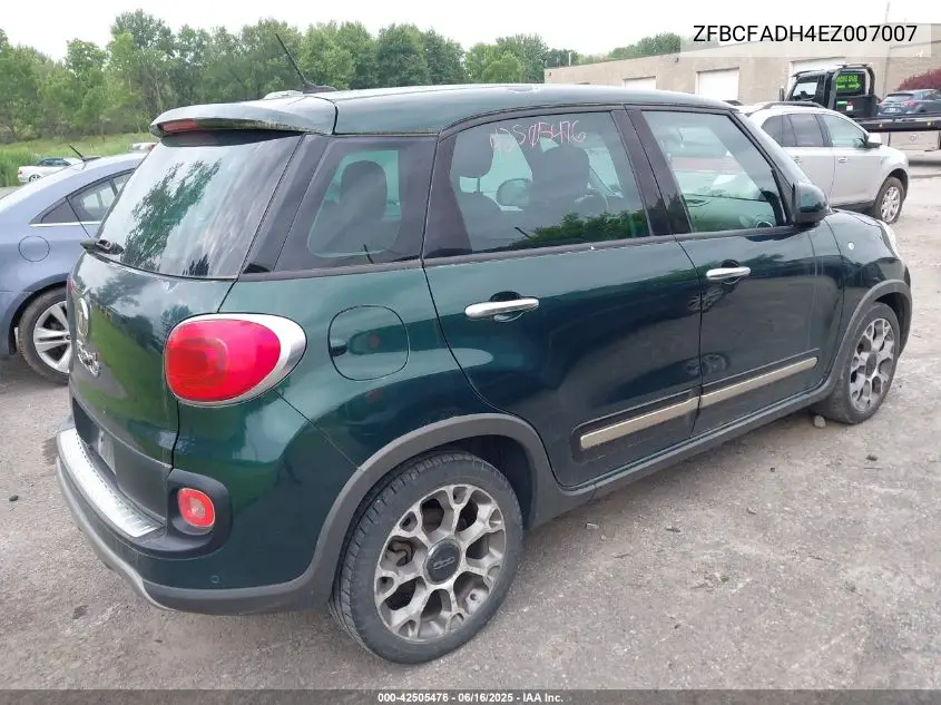 2014 Fiat 500L Trekking VIN: ZFBCFADH4EZ007007 Lot: 42505476