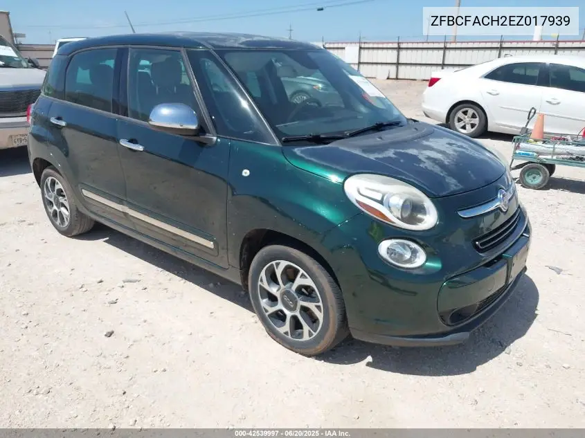2014 Fiat 500L Lounge VIN: ZFBCFACH2EZ017939 Lot: 42539997