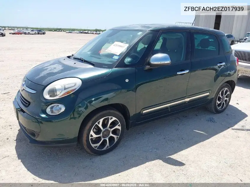 2014 Fiat 500L Lounge VIN: ZFBCFACH2EZ017939 Lot: 42539997