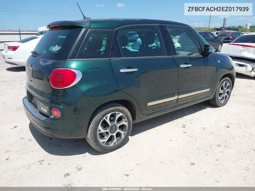 2014 Fiat 500L Lounge VIN: ZFBCFACH2EZ017939 Lot: 42539997