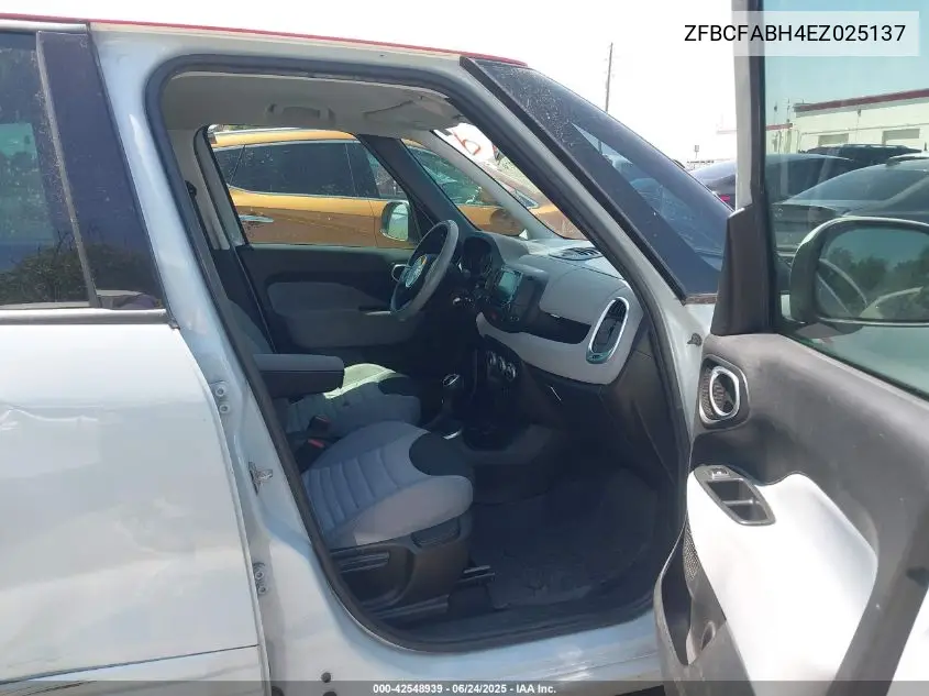2014 Fiat 500L Easy VIN: ZFBCFABH4EZ025137 Lot: 42548939