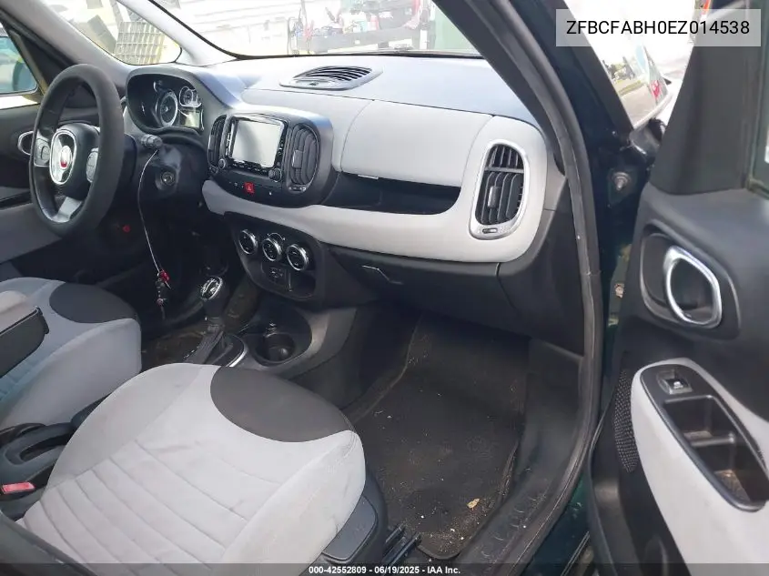 2014 Fiat 500L Easy VIN: ZFBCFABH0EZ014538 Lot: 42552809