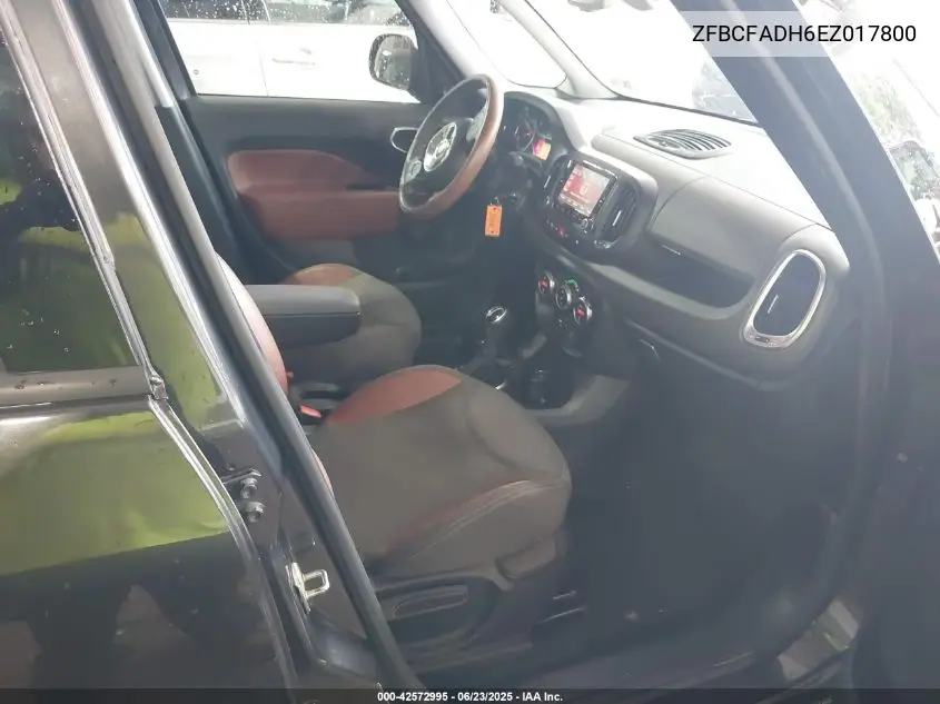 2014 Fiat 500L Trekking VIN: ZFBCFADH6EZ017800 Lot: 42572995