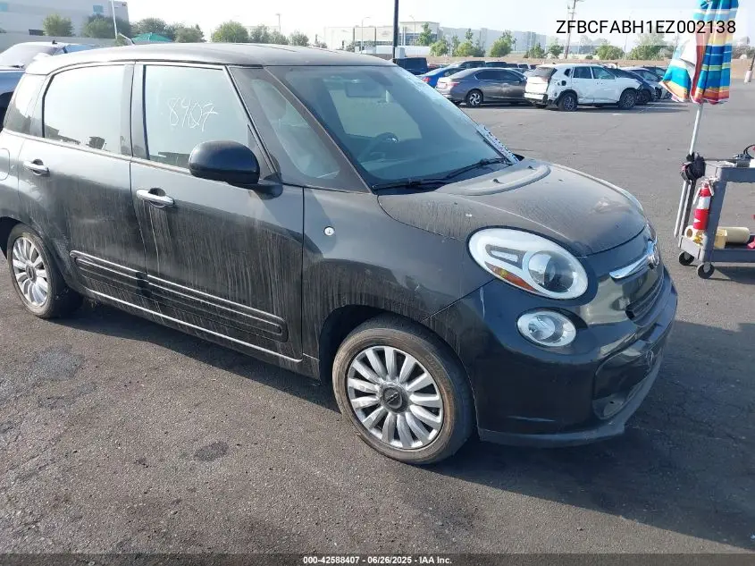 2014 Fiat 500L Easy VIN: ZFBCFABH1EZ002138 Lot: 42588407