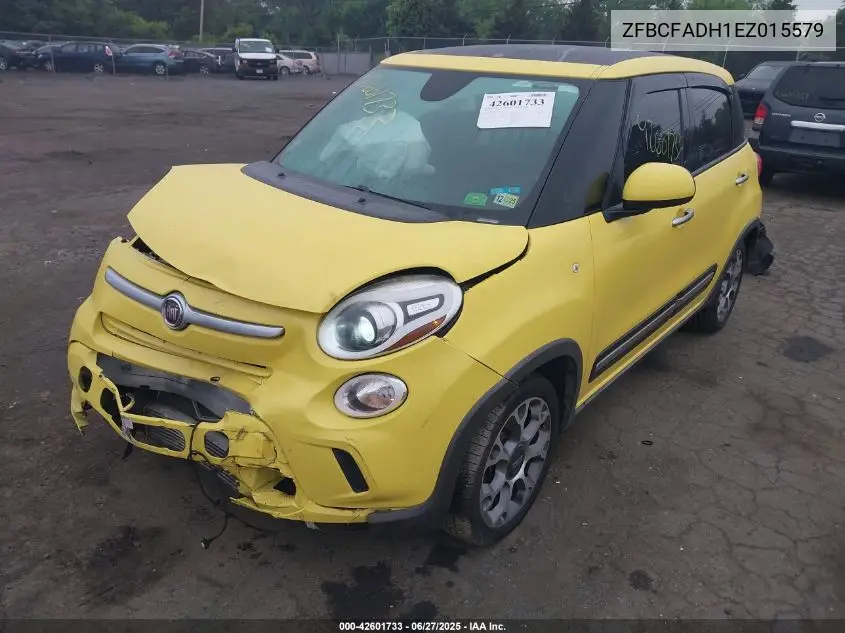 2014 Fiat 500L Trekking VIN: ZFBCFADH1EZ015579 Lot: 42601733