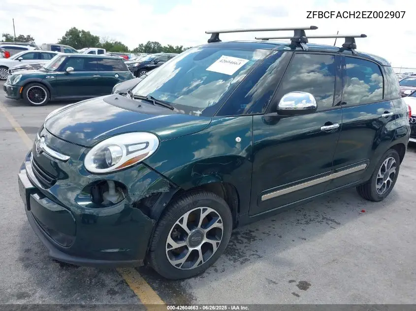 2014 Fiat 500L Lounge VIN: ZFBCFACH2EZ002907 Lot: 42604663