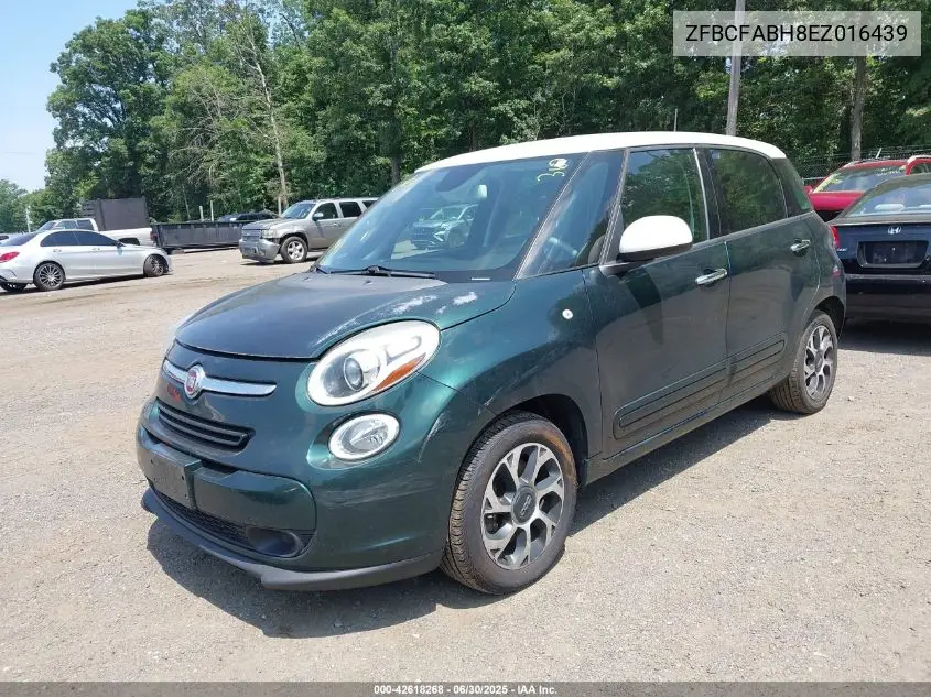 2014 Fiat 500L Easy VIN: ZFBCFABH8EZ016439 Lot: 42618268