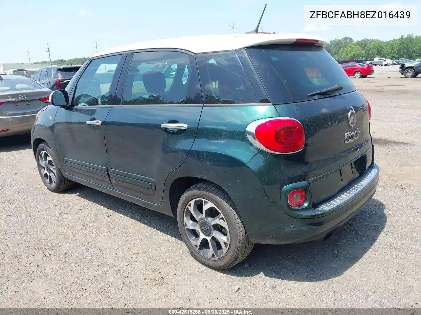 2014 Fiat 500L Easy VIN: ZFBCFABH8EZ016439 Lot: 42618268