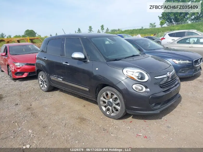 2015 Fiat 500L Lounge VIN: ZFBCFACH6FZ035409 Lot: 12329378