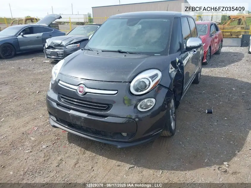 2015 Fiat 500L Lounge VIN: ZFBCFACH6FZ035409 Lot: 12329378