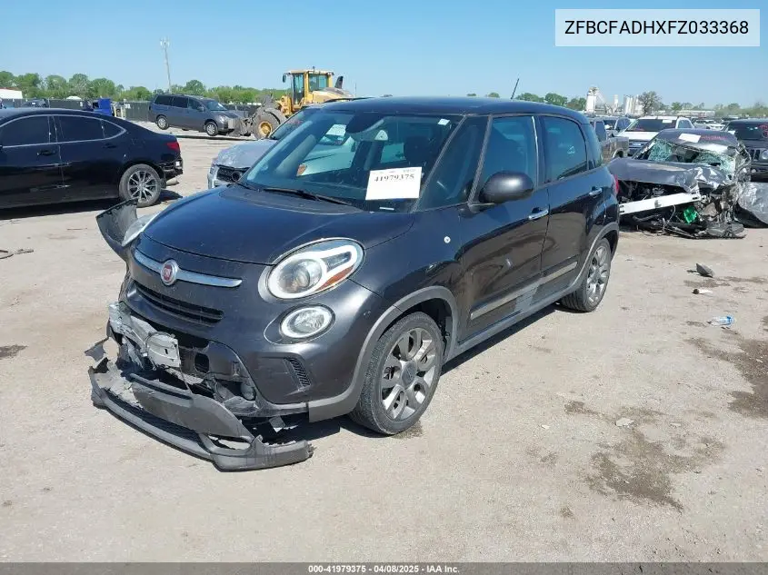 2015 Fiat 500L Trekking VIN: ZFBCFADHXFZ033368 Lot: 41979375