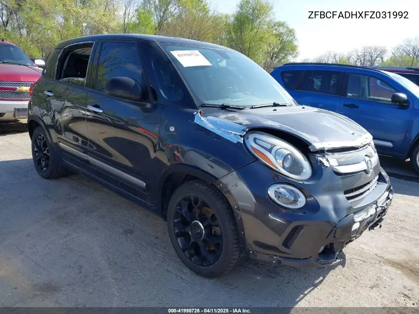 2015 Fiat 500L Urbana Trekking VIN: ZFBCFADHXFZ031992 Lot: 41998726