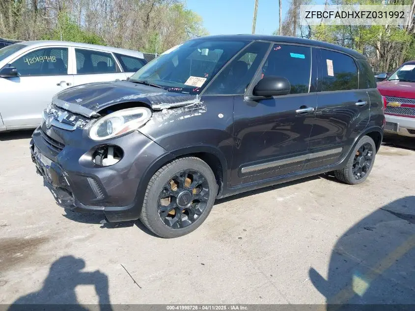 2015 Fiat 500L Urbana Trekking VIN: ZFBCFADHXFZ031992 Lot: 41998726
