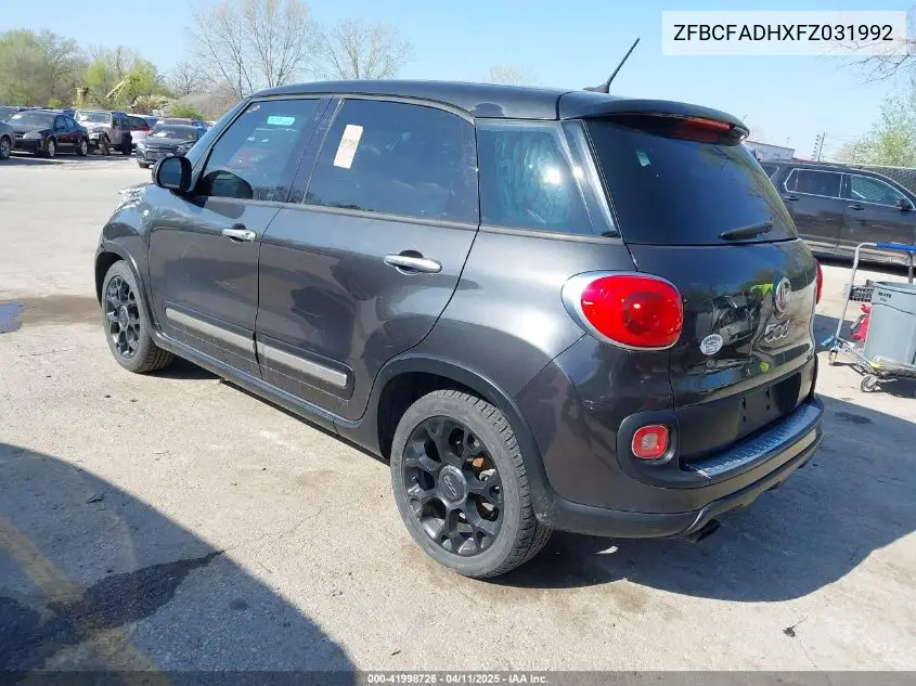 2015 Fiat 500L Urbana Trekking VIN: ZFBCFADHXFZ031992 Lot: 41998726