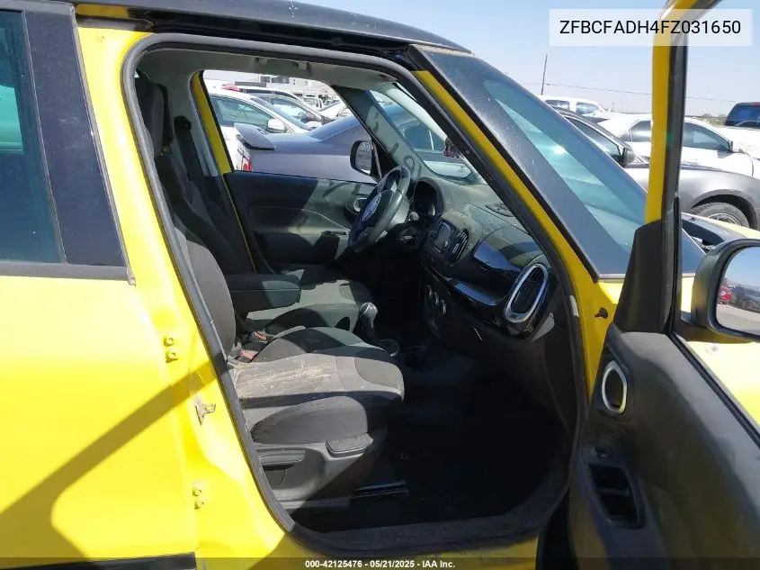 2015 Fiat 500L Urbana Trekking VIN: ZFBCFADH4FZ031650 Lot: 42125476