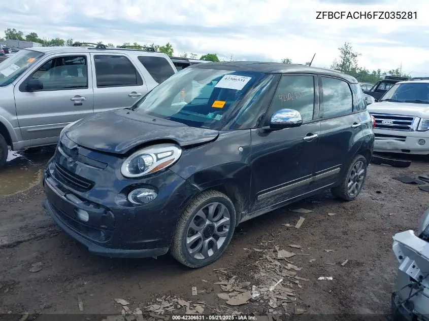 2015 Fiat 500L Lounge VIN: ZFBCFACH6FZ035281 Lot: 42306531