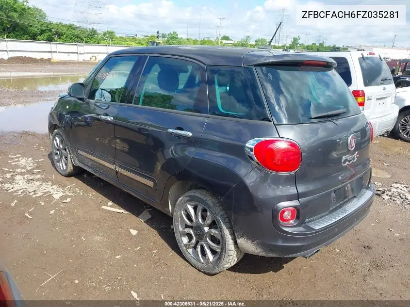 2015 Fiat 500L Lounge VIN: ZFBCFACH6FZ035281 Lot: 42306531