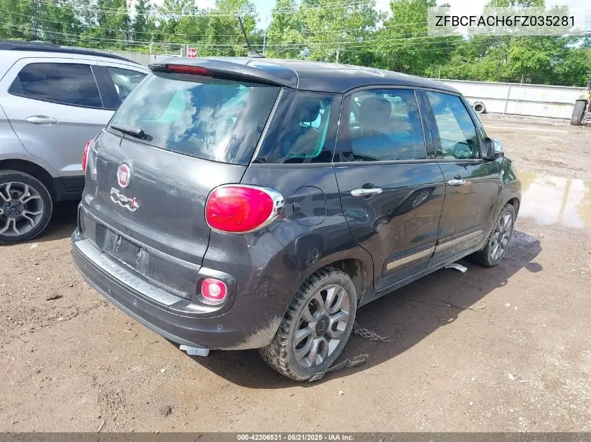 2015 Fiat 500L Lounge VIN: ZFBCFACH6FZ035281 Lot: 42306531