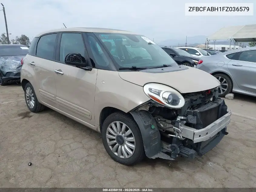 2015 Fiat 500L Easy VIN: ZFBCFABH1FZ036579 Lot: 42358118