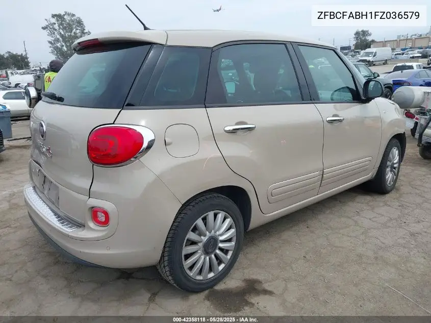 2015 Fiat 500L Easy VIN: ZFBCFABH1FZ036579 Lot: 42358118